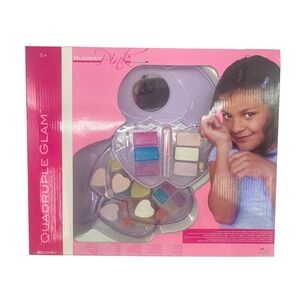 Runway Pink Glam Kids Makeup Kit for Girl Make Up Real Princess Purple Heart